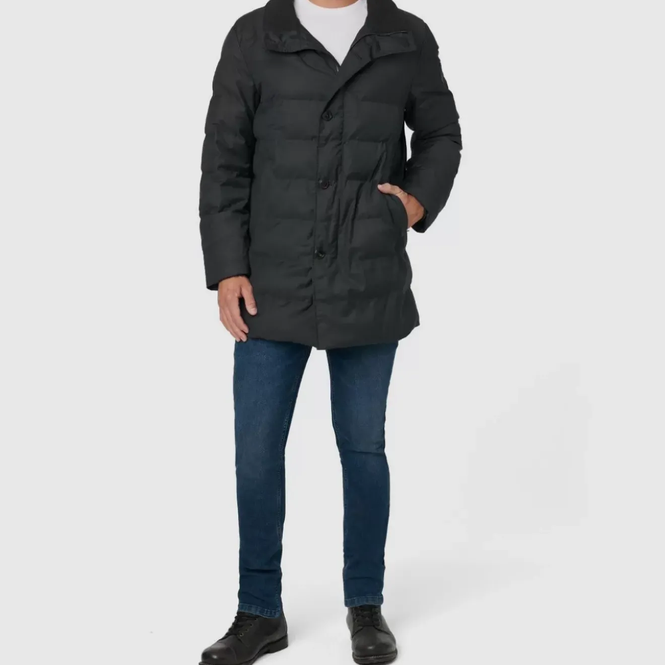 Outerwear-Aquatalia Barcelona Dark Grey