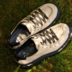 Oxfords & Loafers-Aquatalia Claudina Ecru/Black