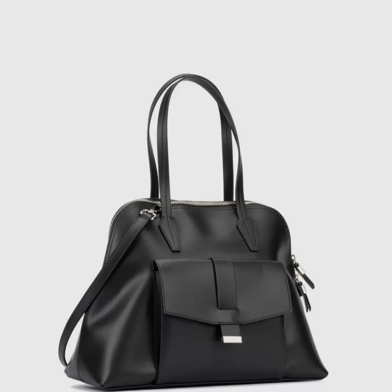 Handbags-Aquatalia Florence Top Handle Black