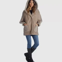 Outerwear-Aquatalia Gianna Taupe