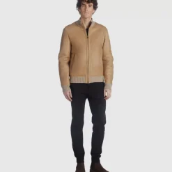 Outerwear-Aquatalia Lucca Tan