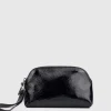 Handbags-Aquatalia Medium Zip Wristlet Black