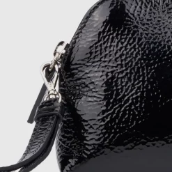 Handbags-Aquatalia Medium Zip Wristlet Black