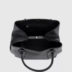 Handbags-Aquatalia Parma Carryall Black