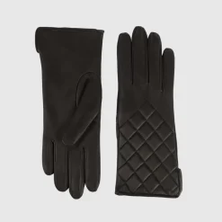 Gloves-Aquatalia Quilted Glove Espresso