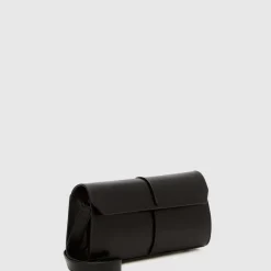 Handbags-Aquatalia Rhumba Clutch Black