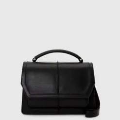 Handbags-Aquatalia Rhumba Satchel Black