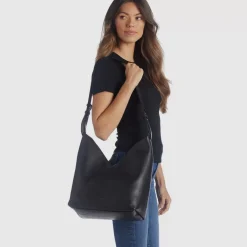 Handbags-Aquatalia Rimini Hobo Black