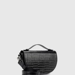 Handbags-Aquatalia Siena Crossbody Black