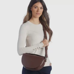 Handbags-Aquatalia Siena Crossbody Cognac