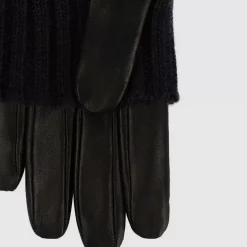 Gloves-Aquatalia Sweater Cuff Glove Black