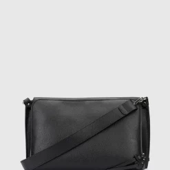 Handbags-Aquatalia Verona Messenger Black