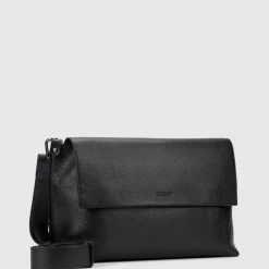 Handbags-Aquatalia Verona Messenger Black